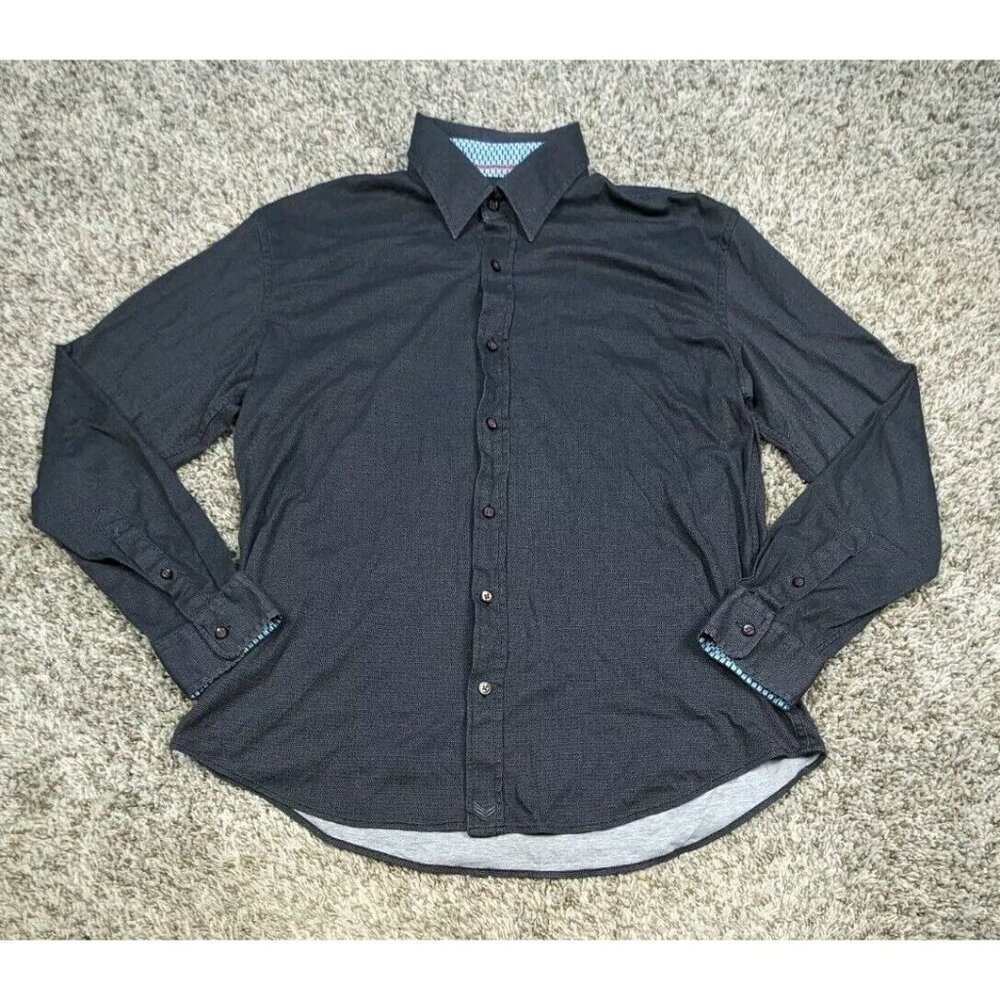 Butter Cloth Shirt Mens Large Long Sleeve Button Up Stretch Casual Flaw